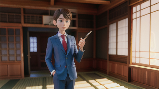 腰付き障子で和の空間を演出